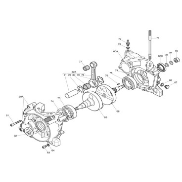Cárter Completo IAME X30 Nº60A | Recambio Original Karting | Team Martín Kart
