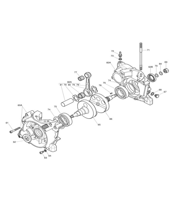 Cárter Completo IAME X30 Nº60A | Recambio Original Karting | Team Martín Kart