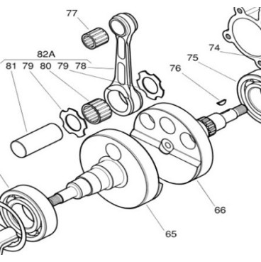 SemiCigüeñal Lado Embrague Iame X30 Nº65