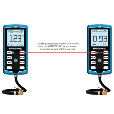 Manómetro Digital Hiprema 4X EVO + Pirómetro Infrarrojo + Crono Completo