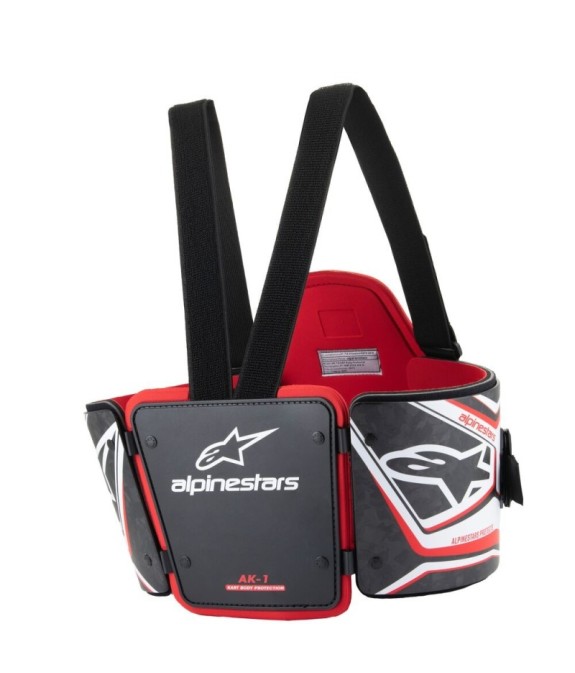 Protector Torácico Alpinestars AK-1 Negro/Blanco/Rojo