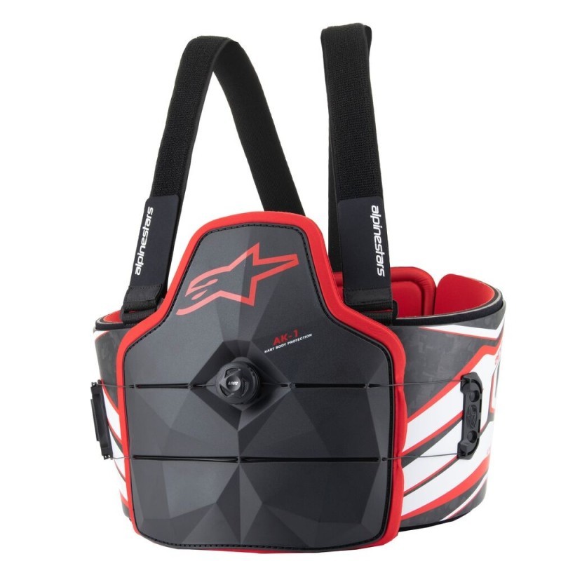 Protector Torácico Alpinestars AK-1 Negro/Blanco/Rojo