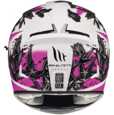 CASCO MT BLADE 2 SV BREEZE D8 BLANCO ROSA NEGRO