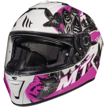 CASCO MT BLADE 2 SV BREEZE D8 BLANCO ROSA NEGRO