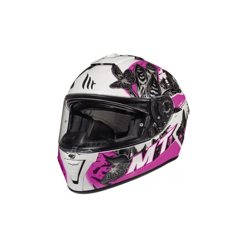 CASCO MT BLADE 2 SV BREEZE D8 BLANCO ROSA NEGRO