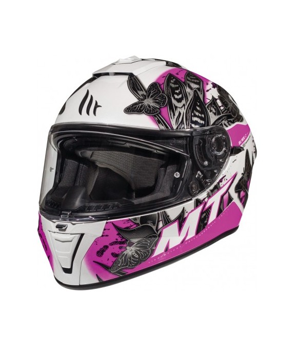 CASCO MT BLADE 2 SV BREEZE D8 BLANCO ROSA NEGRO