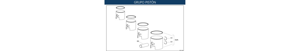 Pistones X30 IAME para karting | Repuestos oficiales Team Martin