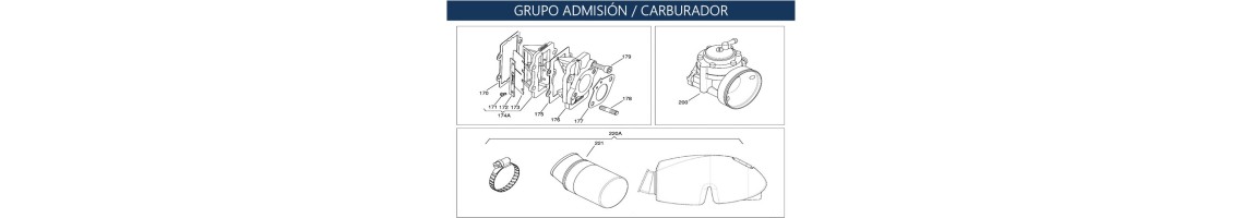 Láminas y admisión X30 IAME | Repuestos para admisión de motor