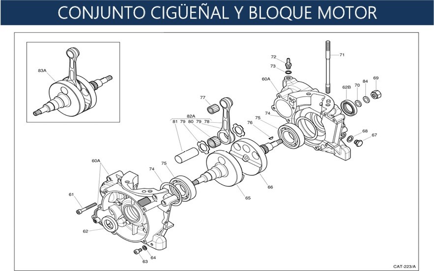 Cigüeñal y Cárter IAME X30