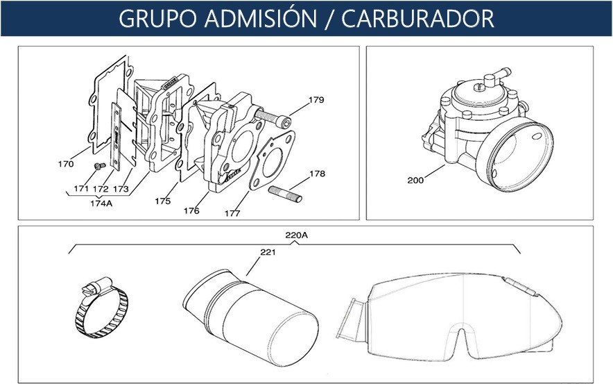 Láminas y Admisión IAME X30